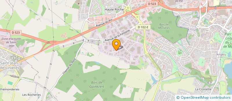 localisation de l'entreprise SARL JACQUELINE CARRE SERVICE  BEAUCOUZE