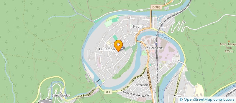 localisation de l'entreprise SARL JACQUES à REVIN