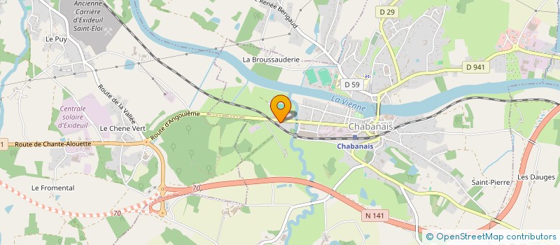 localisation de l'entreprise SARL JACQUES BURBAUD à CHABANAIS