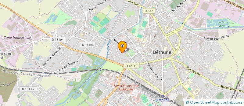 localisation de l'entreprise SARL JACQUES CARDON à BETHUNE