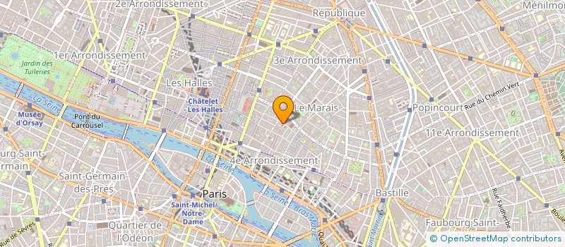 localisation de l'entreprise SARL JACQUES FERRAND à PARIS