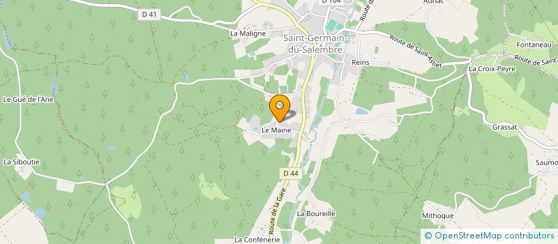 localisation de l'entreprise SARL JACQUES LAFAYE à SAINT-GERMAIN-DU-SALEMBRE