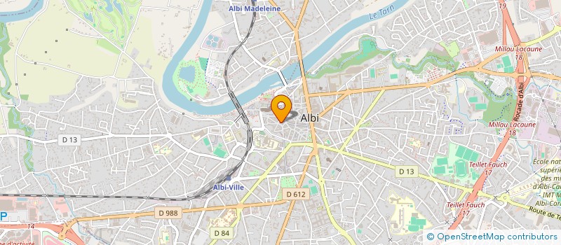 localisation de l'entreprise SARL JACQUES MONTAUD à ALBI