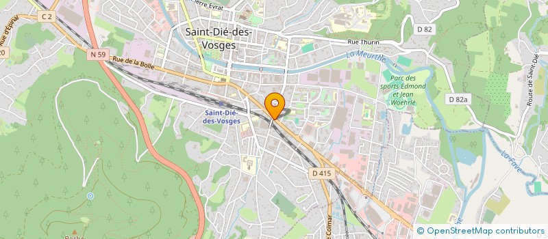 localisation de l'entreprise SARL JACQUES NILSA à SAINT-DIE-DES-VOSGES
