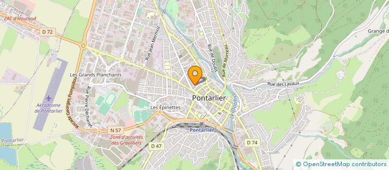 localisation de l'entreprise SARL JACQUES PLIVARD  PONTARLIER