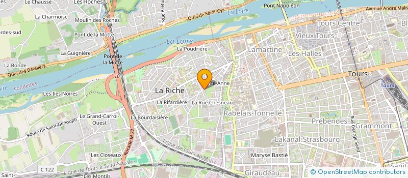 localisation de l'entreprise SARL JACQUES RABACA à LA RICHE