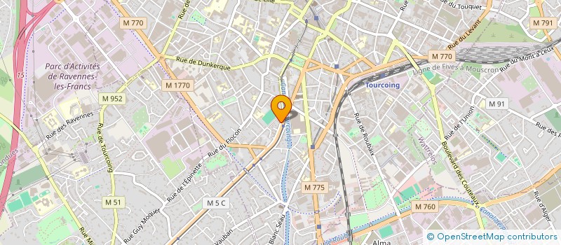localisation de l'entreprise SARL JACQUES THERY à TOURCOING