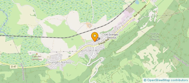localisation de l'entreprise SARL JACQUET à GRANGES-NARBOZ