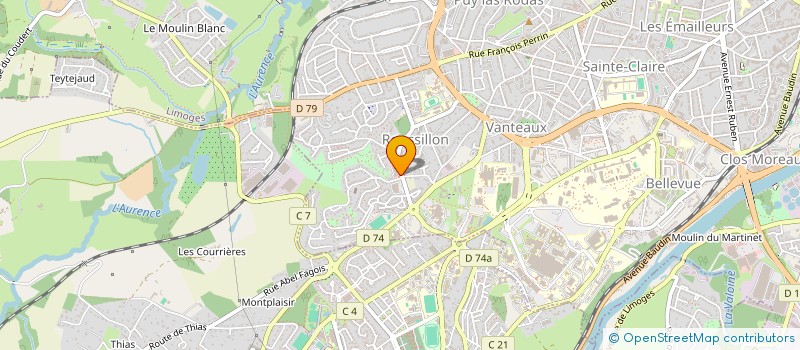 localisation de l'entreprise SARL JACQUET à LIMOGES