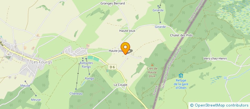 localisation de l'entreprise SARL JACQUOT  LA CLUSE-ET-MIJOUX