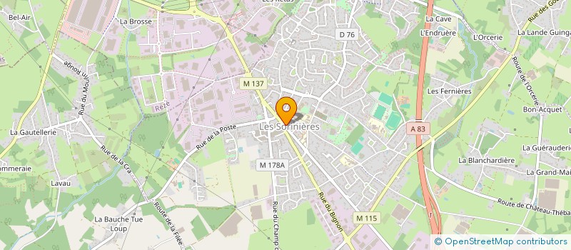 localisation de l'entreprise SARL JACQUOTTE  LES SORINIERES