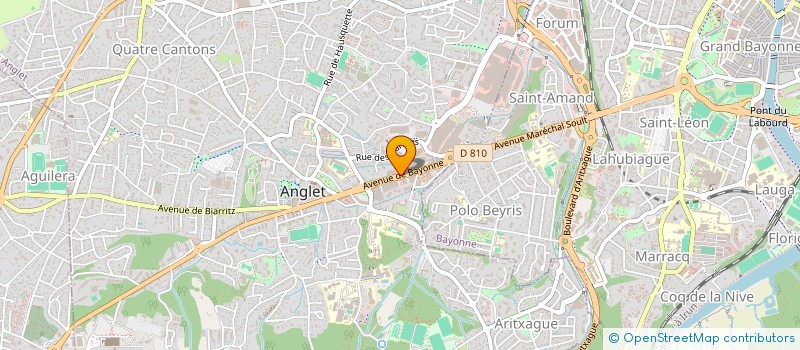 localisation de l'entreprise SARL JADE à ANGLET