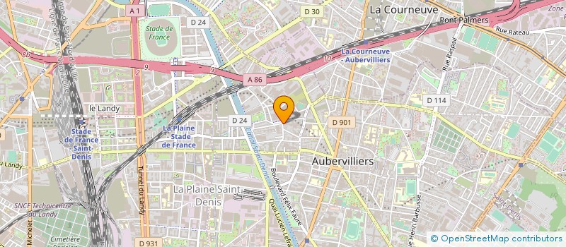 localisation de l'entreprise SARL JADE  AUBERVILLIERS