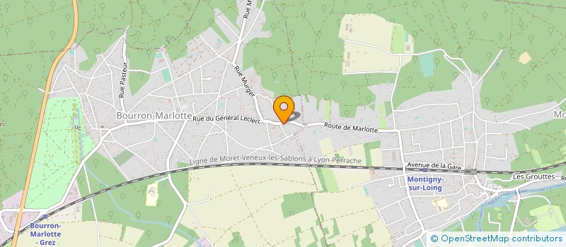 localisation de l'entreprise SARL JADER à BOURRON-MARLOTTE