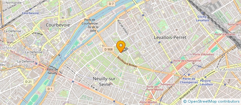 localisation de l'entreprise SARL JADEVA à NEUILLY-SUR-SEINE