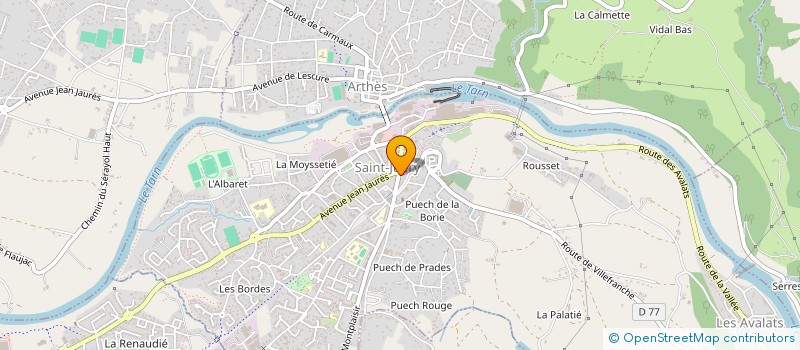 localisation de l'entreprise SARL JADINA  SAINT-JUERY