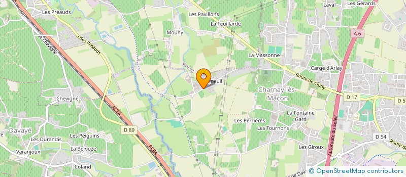 localisation de l'entreprise SARL JAFFRE & FAURE ELECTRICITE  CHARNAY-LES-MACON