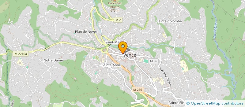 localisation de l'entreprise SARL JAGA à VENCE