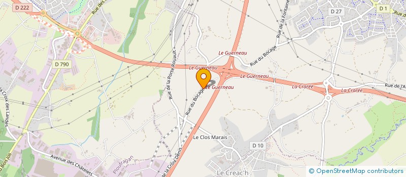 localisation de l'entreprise SARL JAGOT SERGE à TREGUEUX