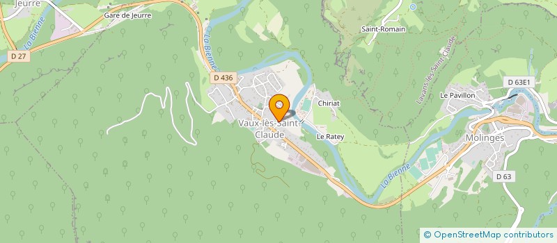 localisation de l'entreprise SARL JAILLET à VAUX-LES-SAINT-CLAUDE