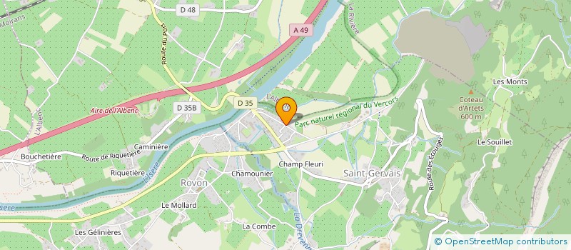 localisation de l'entreprise SARL JAILLET à SAINT-GERVAIS