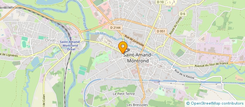 localisation de l'entreprise SARL JAILLET BARRET  SAINT-AMAND-MONTROND