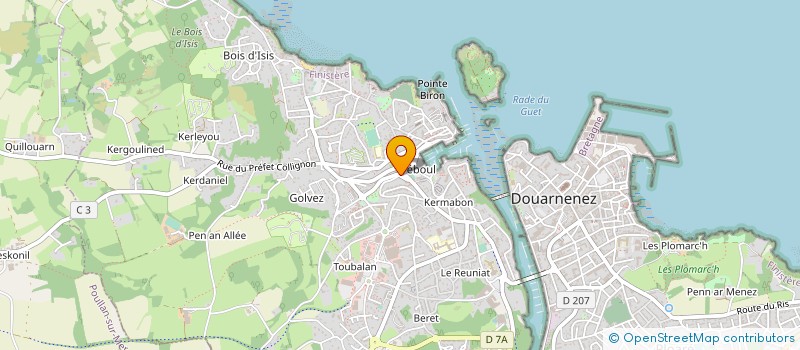 localisation de l'entreprise SARL JAIN à DOUARNENEZ
