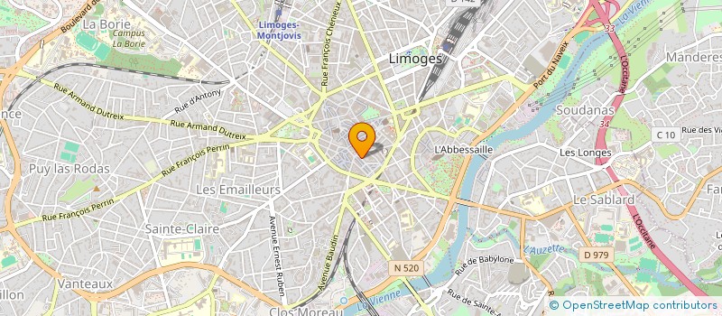 localisation de l'entreprise SARL JAIS à LIMOGES
