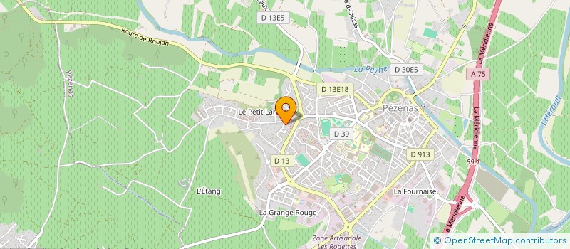 localisation de l'entreprise SARL JALADE à PEZENAS