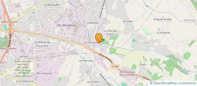 localisation de l'entreprise SARL JALBY CHRISTIAN TRANSPORTS-LOGISTIQUE à CUNAC