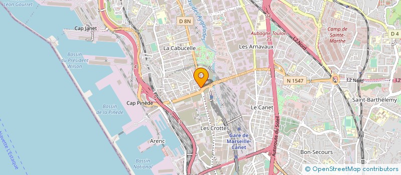localisation de l'entreprise SARL JALLEB CONSTRUCTION à MARSEILLE