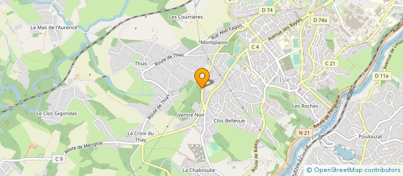 localisation de l'entreprise SARL JALOUX à ISLE