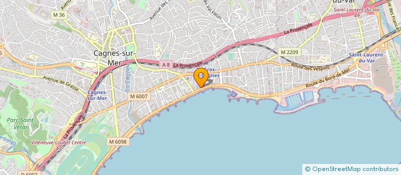 localisation de l'entreprise SARL JAMAIS ET FILS à CAGNES-SUR-MER