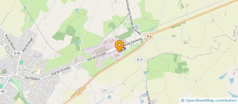 localisation de l'entreprise SARL JAMES BOISARD  COEX