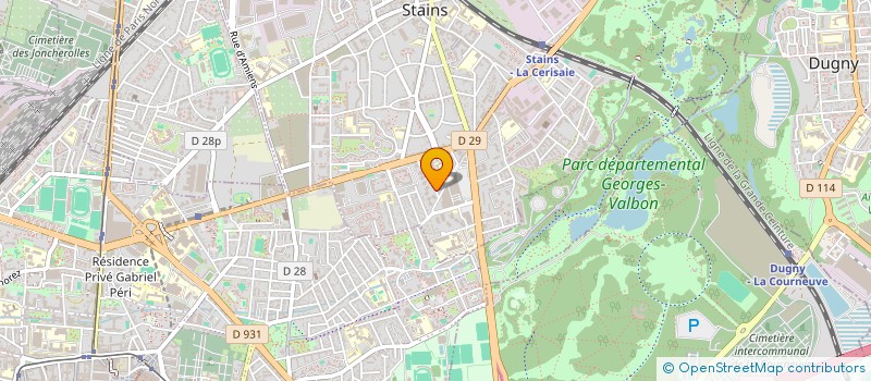 localisation de l'entreprise SARL JANO à STAINS