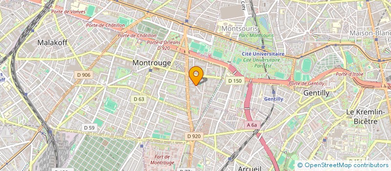 localisation de l'entreprise SARL JANY  MONTROUGE