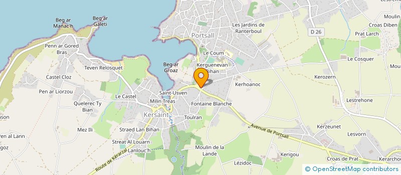 localisation de l'entreprise SARL JAOUEN à PLOUDALMEZEAU