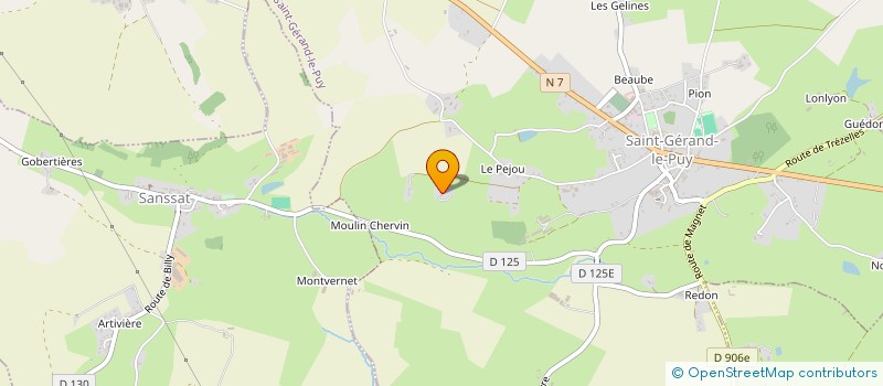 localisation de l'entreprise SARL JAPSAC  SAINT-GERAND-LE-PUY