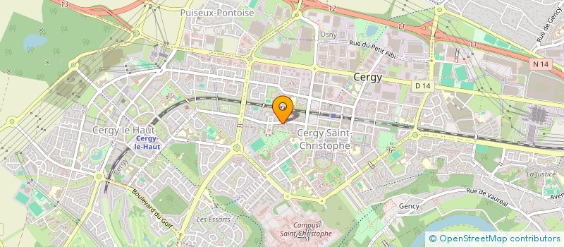 localisation de l'entreprise SARL JARDIN DE STE HONORINE  CERGY