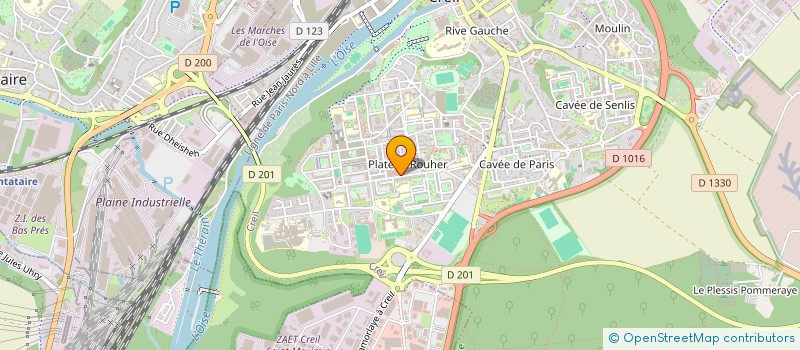 localisation de l'entreprise SARL JARDIN DU FRUIT  CREIL