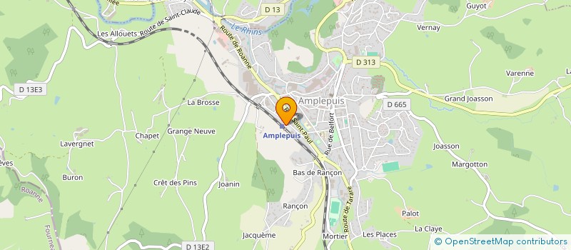 localisation de l'entreprise SARL JARDIN DU VAL DE REINS  AMPLEPUIS