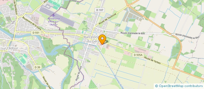 localisation de l'entreprise SARL JARDINERIE MASSOT  BARCELONNE-DU-GERS