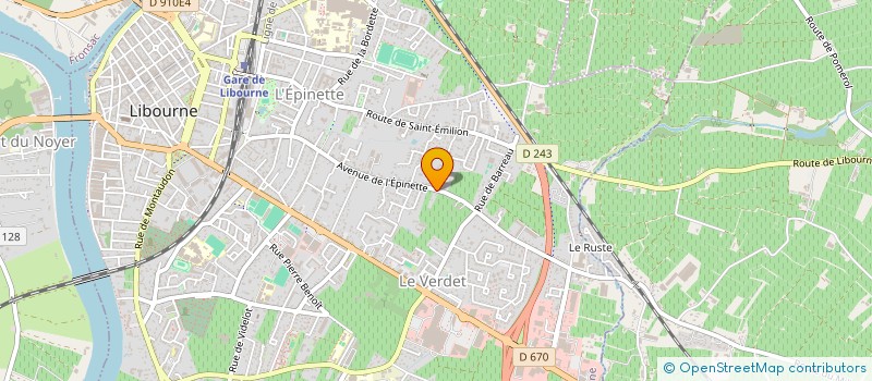 localisation de l'entreprise SARL JARDINS DU LIBOURNAIS  LIBOURNE