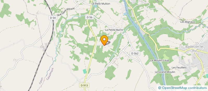 localisation de l'entreprise SARL JARDINS EN VALLEE à CEAULMONT