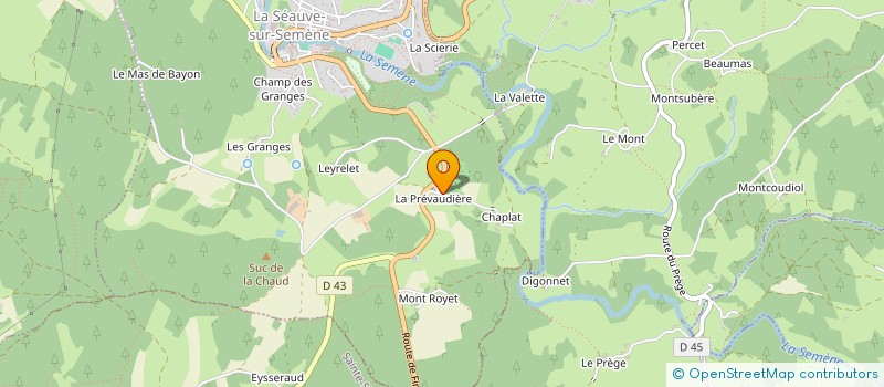 localisation de l'entreprise SARL JARDINS NATURES DU VELAY  LA SEAUVE-SUR-SEMENE