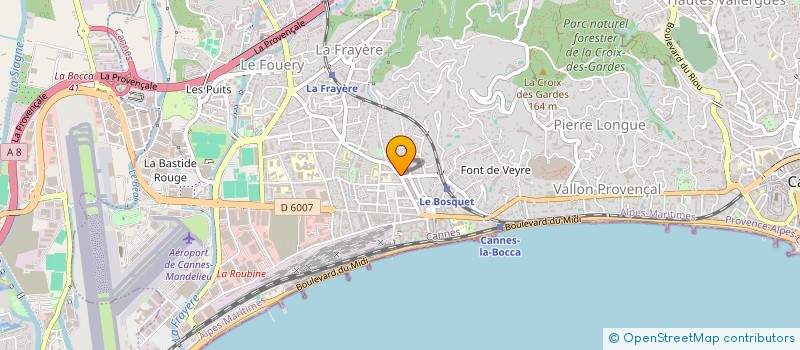 localisation de l'entreprise SARL JARIC à CANNES
