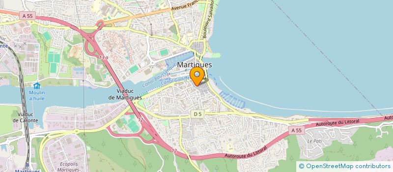 localisation de l'entreprise SARL JARIC à MARTIGUES