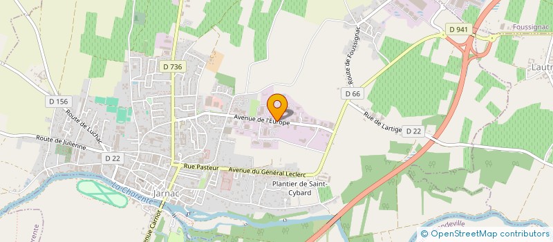 localisation de l'entreprise SARL JARNAC AUTO CONTROLES à JARNAC