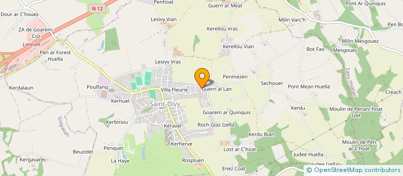 localisation de l'entreprise SARL JASSELIN AUTO  SAINT-DIVY