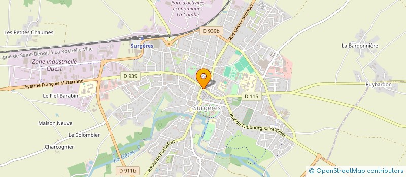 localisation de l'entreprise SARL JAULIN à SURGERES